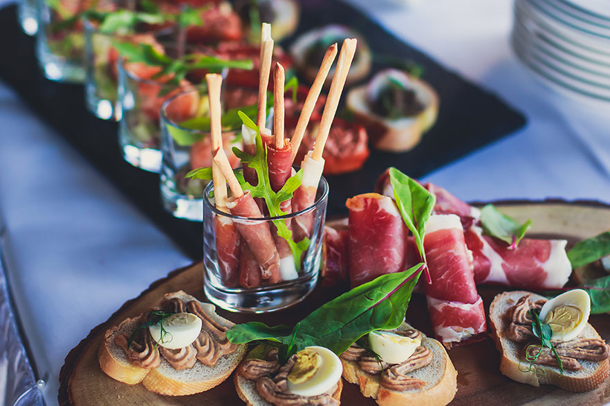 Canapés y entradas