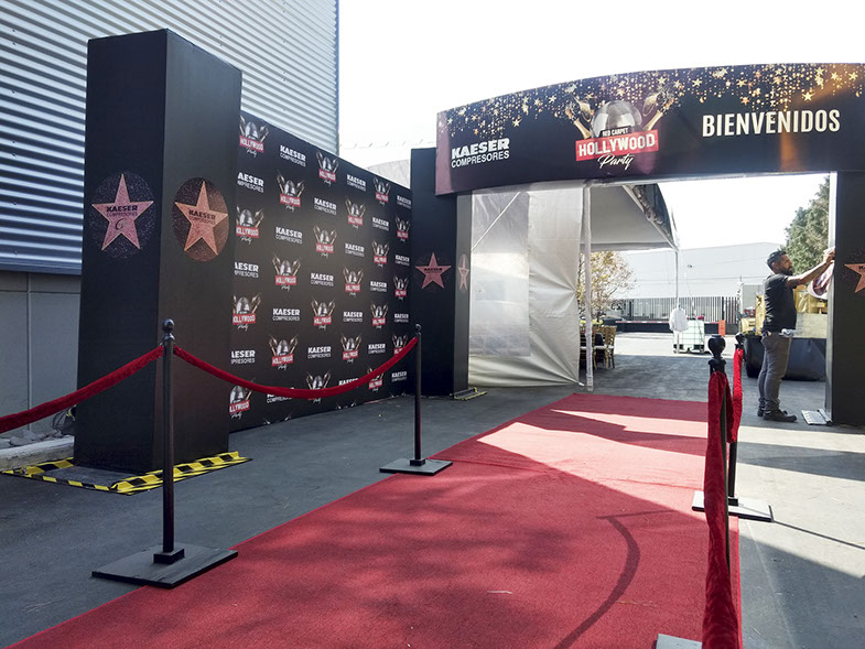 Alfombra roja y activación de marca